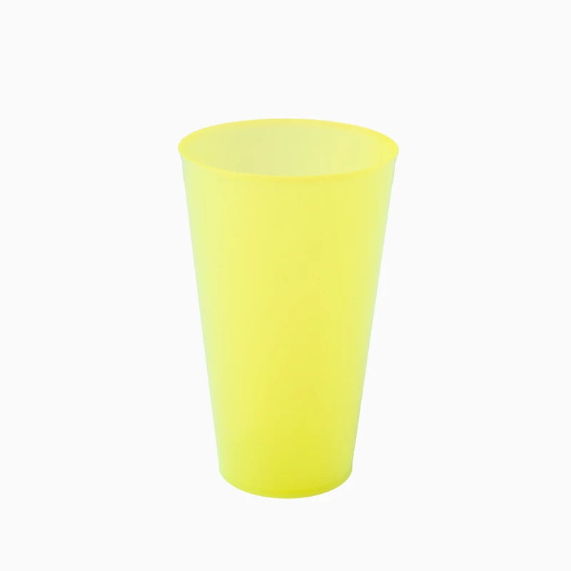 Vaso Cocktail Plástico PP Reutilizable 480 cc Amarillo