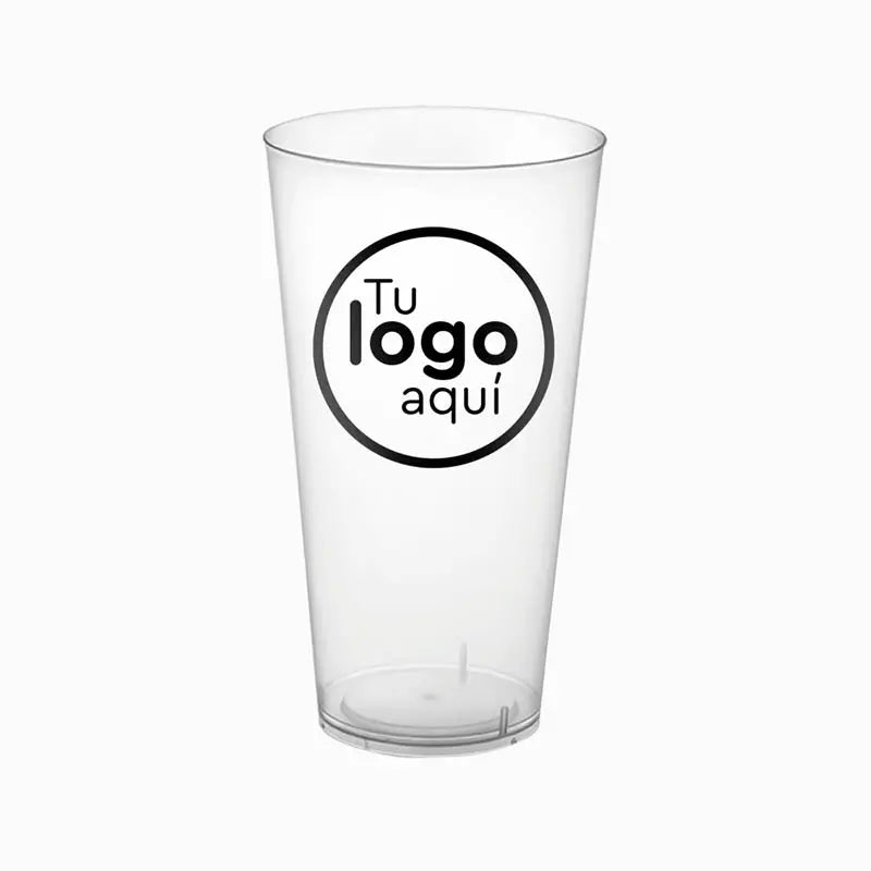 Vaso Cocktail Plástico Reutilizable PP Transparente 480cc PERSONALIZADO