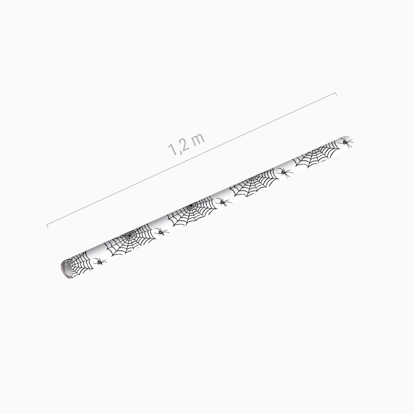 Rollo Mantel Papel Telaraña Halloween Blanco