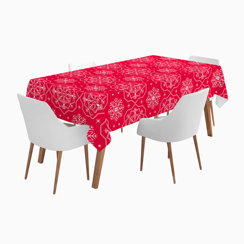 Rollo Mantel Papel Navidad 1.20 x 5 m Copo de Nieve Rojo (1 ud)
