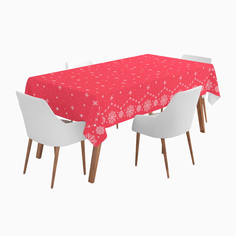 Rollo Mantel Papel Navidad 1.20 x 5 m Estrella Copo de Nieve Rojo (1 ud)