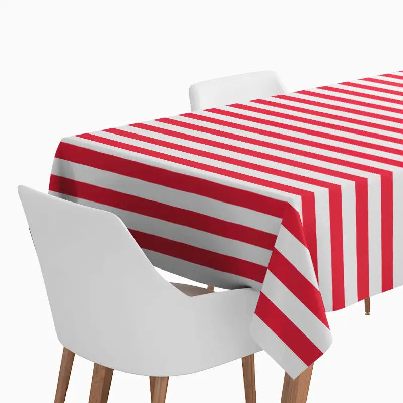 Rollo Mantel Papel 1.20 x 5 m Rayas Rojo y Blanco (1 ud)