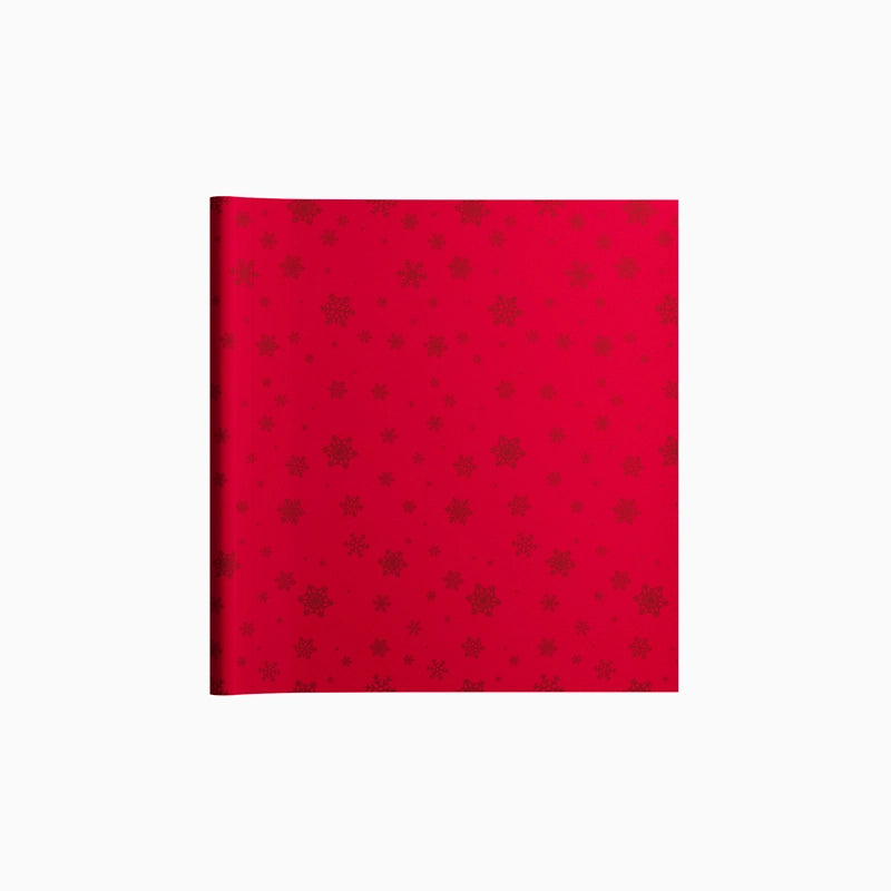 Rollo Mantel Papel Navidad 1.20 x 5 m Copo de Nieve Rojo Glitter (1 ud)