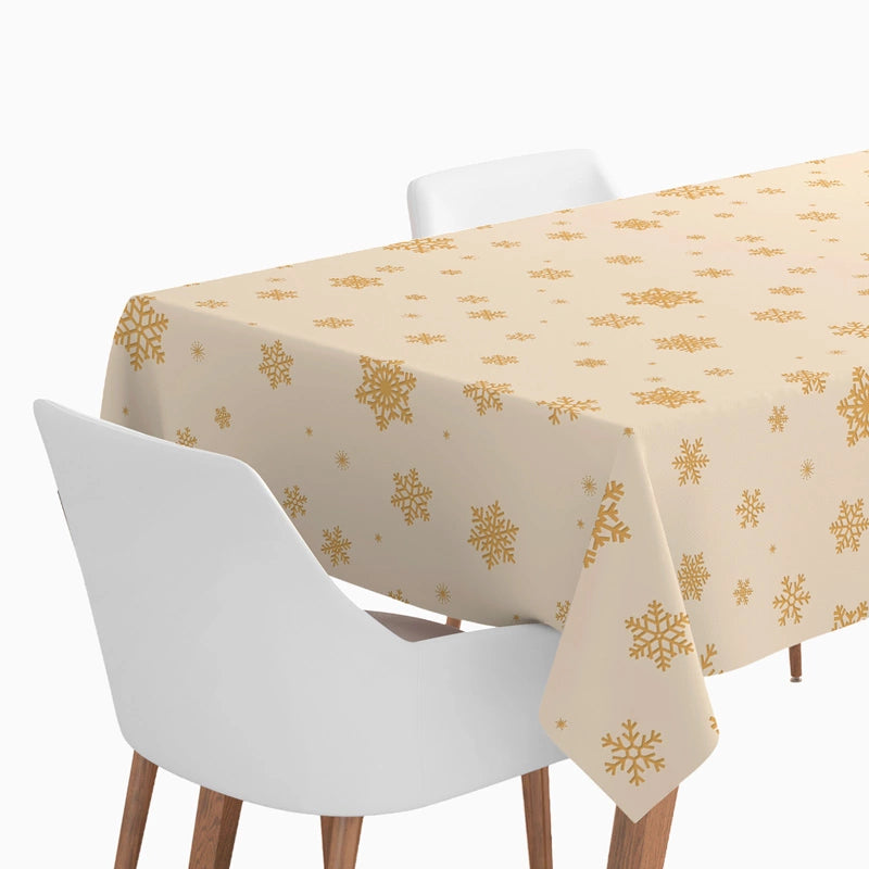Rollo Mantel Papel Navidad 1.20 x 5 m Copo de Nieve Oro Glitter (25 uds)