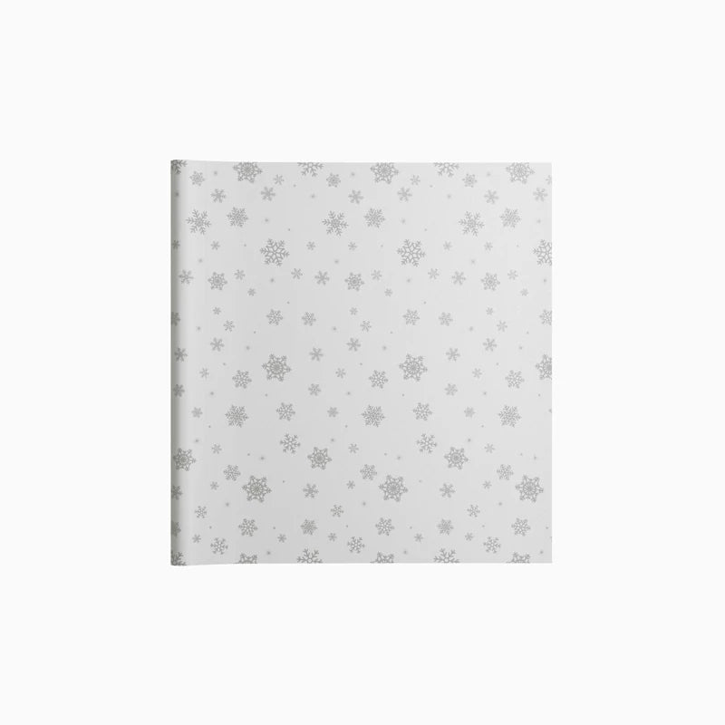 Rollo Mantel Papel Navidad 1.20 x 5 m Copo de Nieve Plata Glitter (1 ud)