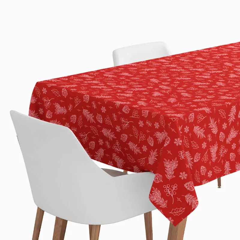 Rollo Mantel Papel Navidad 1.20 x 5 m Flor de Pascua Rojo (25 uds)