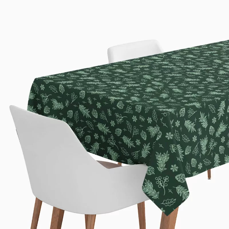 Rollo Mantel Papel Navidad 1.20 x 5 m Flor de Pascua Verde (25 uds)