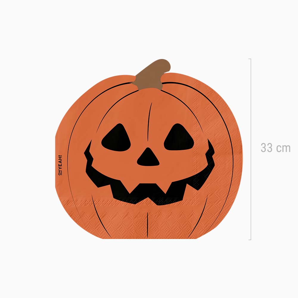 Servilleta Doble Capa Calabaza Halloween