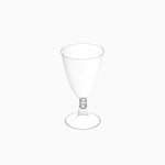 Copa Agua/Vino Plástico PS Reutilizable 170 cc Transparente (144 uds)