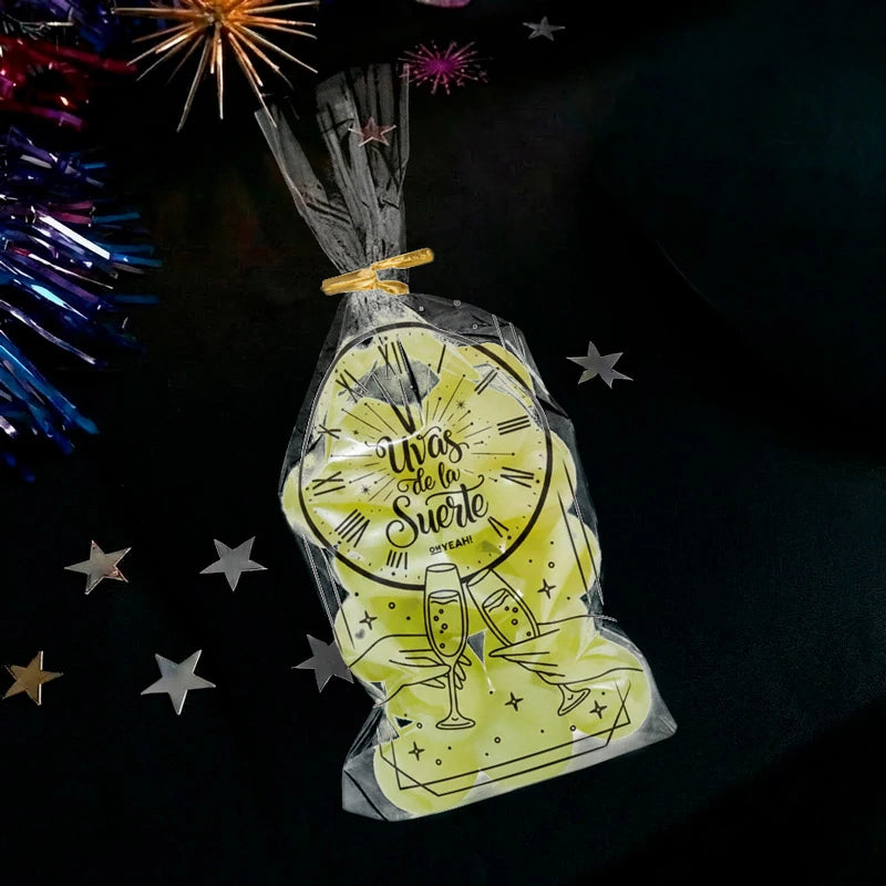 Bolsa Uvas de la Suerte Estrellas de Nochevieja (10 uds)