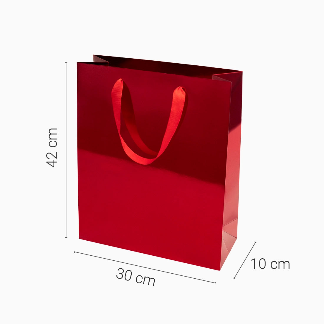 Bolsa Regalo Extra Grande Metalizada 42 x 30 x 10 cm Brillo