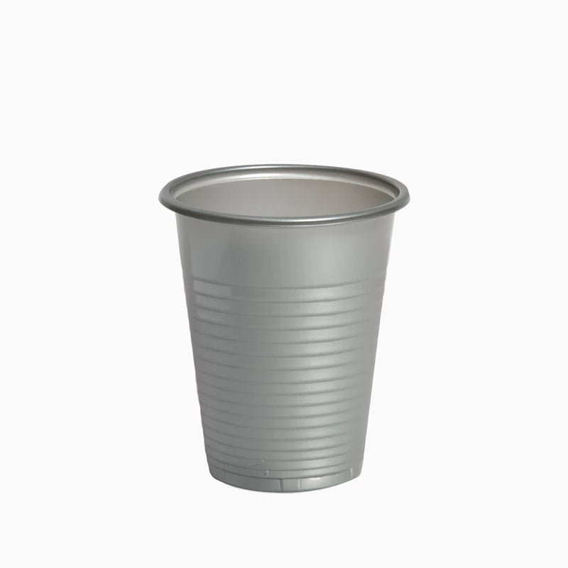 Vaso Plástico PP Irrompible 200 cc Plata (1152 uds)