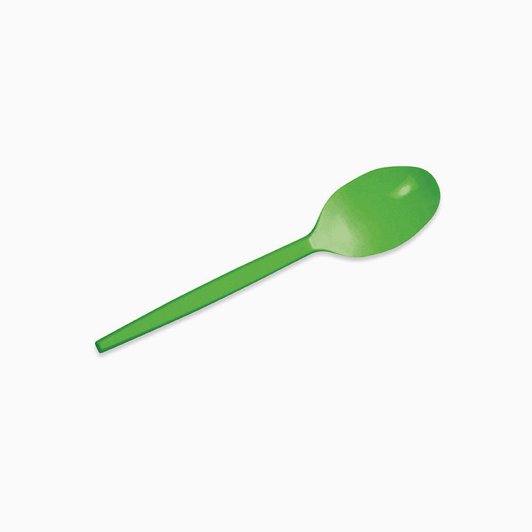Cucharita Postre Plástico Reutilizable PS 12.5 cm Verde (540 uds)
