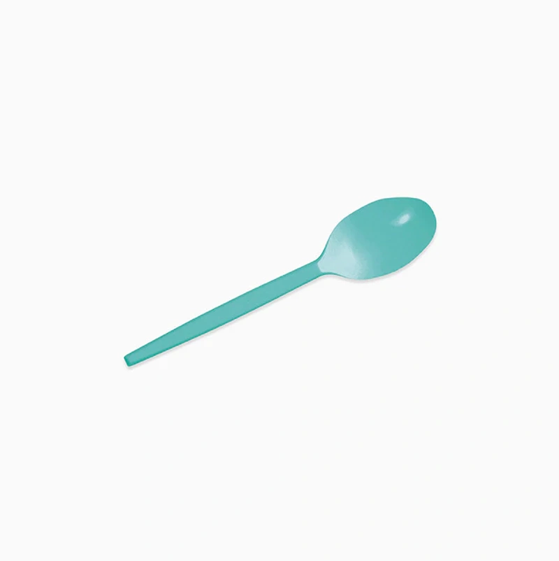 Cucharita Postre Plástico Reutilizable PS 12.5 cm Verde Menta (15 uds)