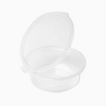 Salsera Plástico PP Reutilizable Tapa Bisagra 60 cc Transparente (10 uds)