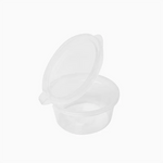 Salsera Plástico PP Reutilizable Tapa Bisagra 30 cc Transparente (12 uds)