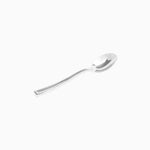 Cucharita Plástico Reutilizable 13 cm Metalizado Plata 50 Uds