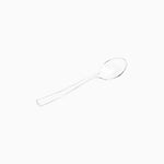 Cucharita Postre Premium  Plástico Reutilizable PS 12.5 cm Transparente (12 uds)