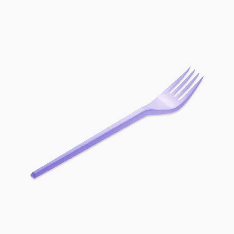 Tenedor Plástico PS Reutilizable 16.5 cm Lavanda (540 uds)