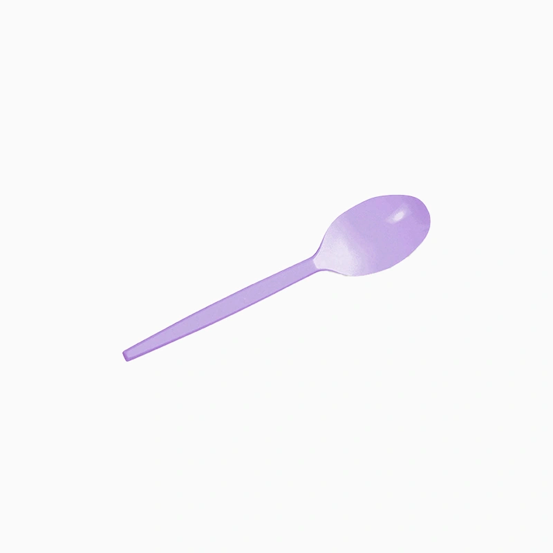 Cucharita Postre Plástico Reutilizable PS 12.5 cm Lavanda (15 uds)