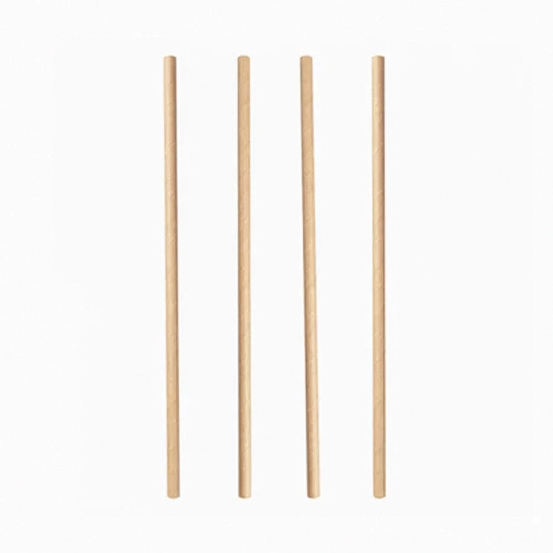Pajitas Cartón 21 cm Kraft (250 uds)