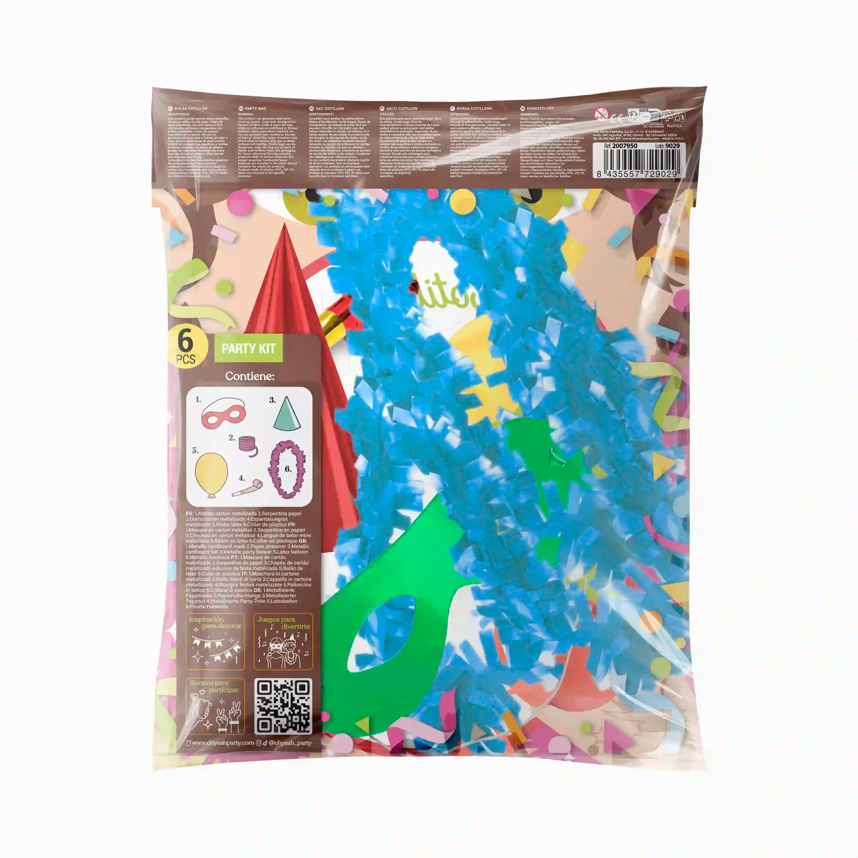 Bolsa de Cotillón Crush Nochevieja 6 Piezas (100 uds)