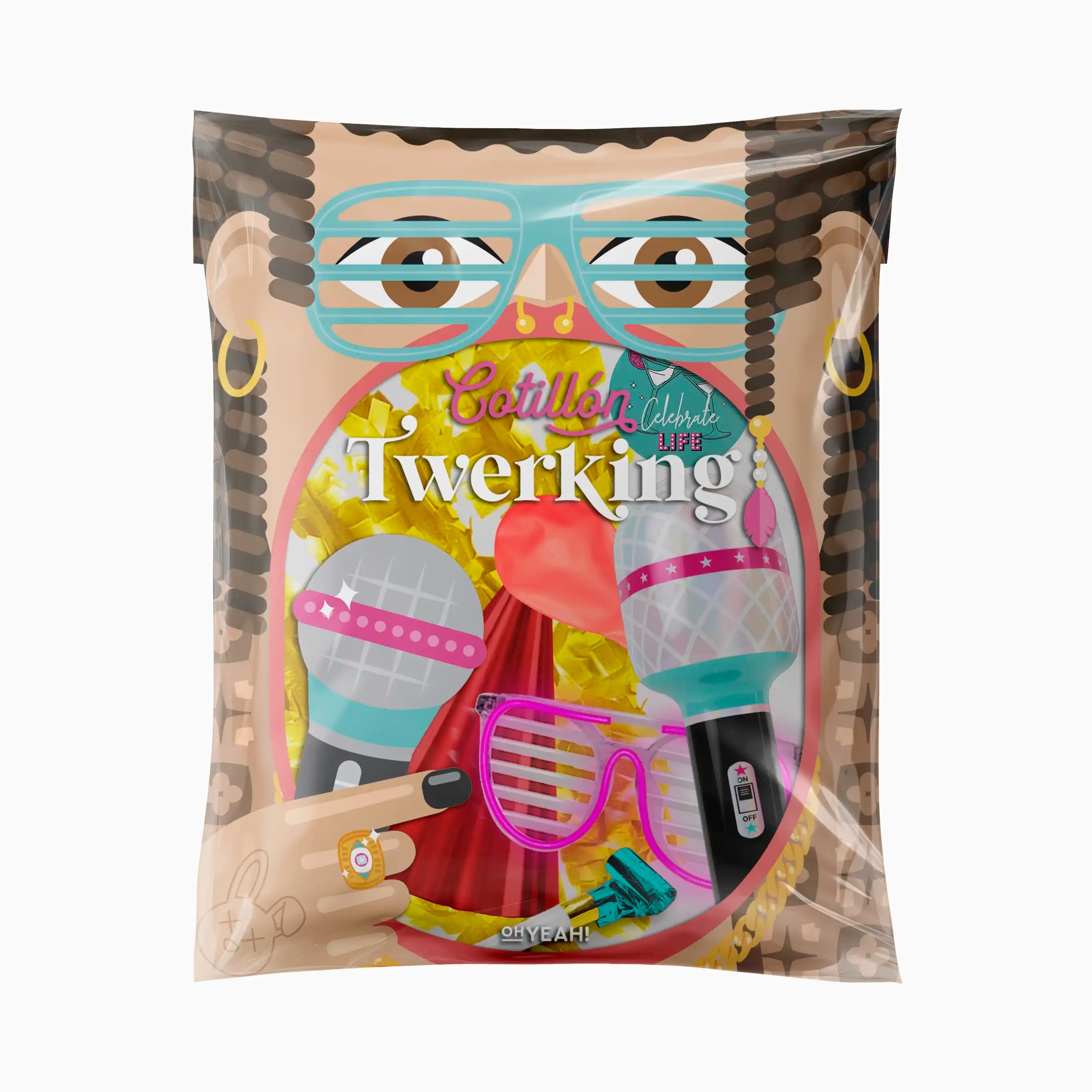 Caja de Cotillón Twerking Nochevieja 48 Uds