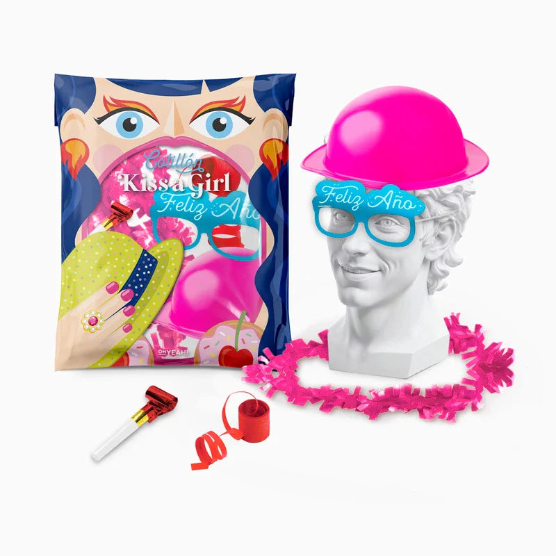 Bolsa de Cotillón Kiss a Girl Nochevieja 5 Piezas (30 uds)