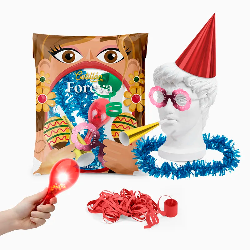 Bolsa de Cotillón Foreva Nochevieja 6 piezas (48 uds)