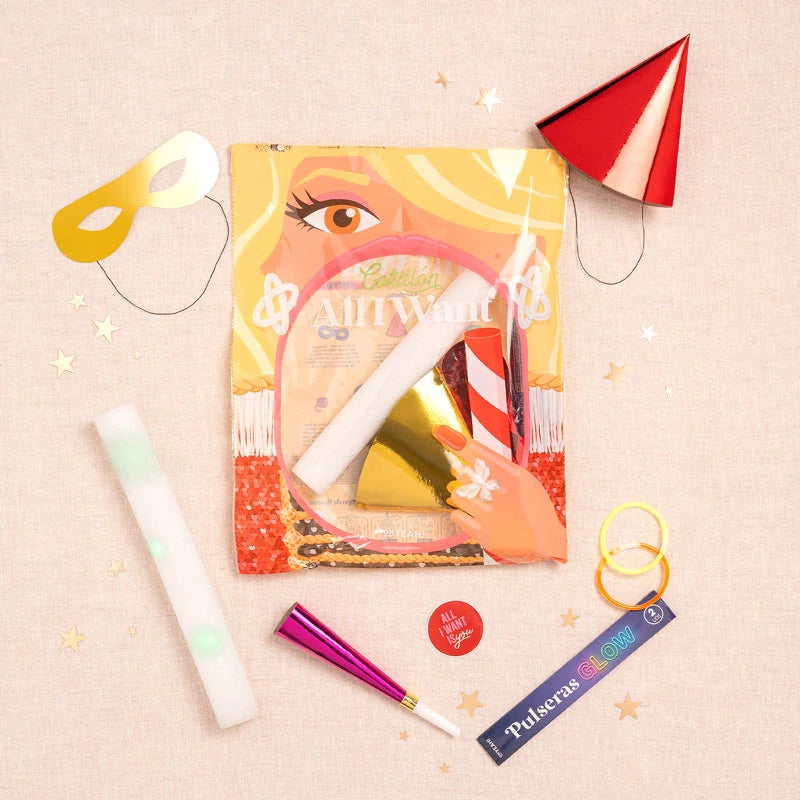 Bolsa de Cotillón 'All I Want' Nochevieja 7 piezas (48 uds)