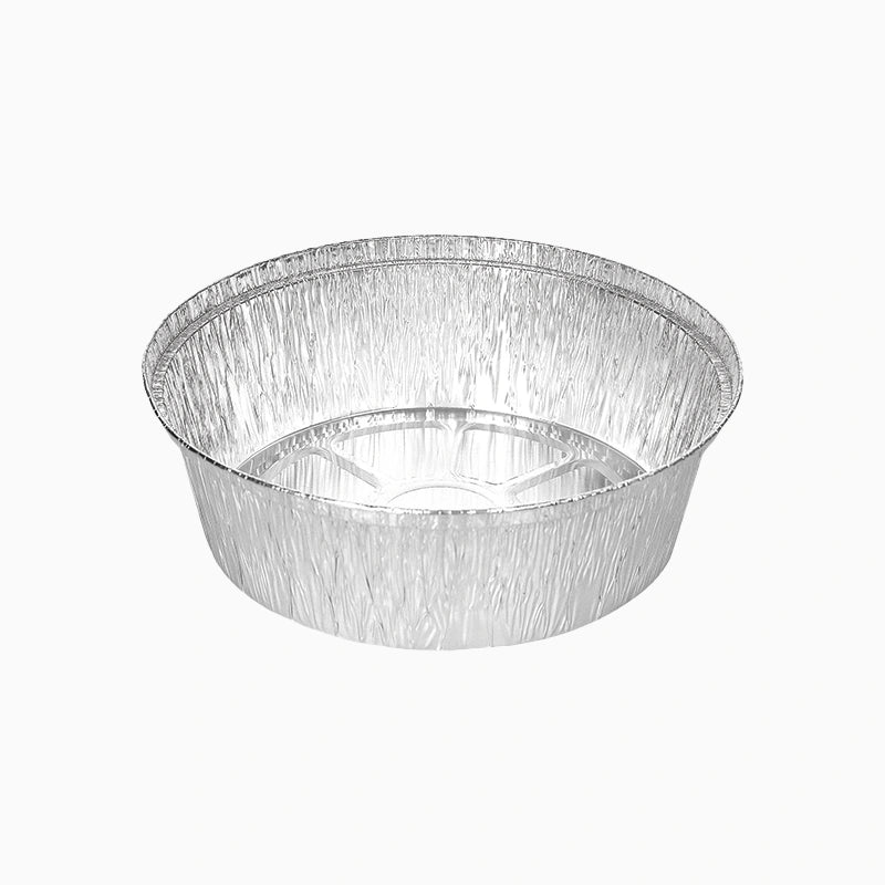 Bandeja Redonda Aluminio Ø 21 x 5.7 cm para Pollo Asado (96 uds)