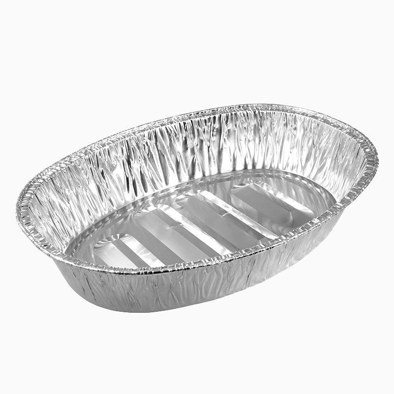 Bandeja Aluminio Extragrande Ovalada 24 uds