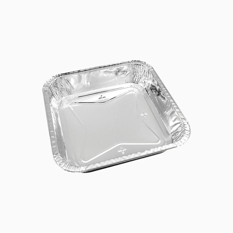 Bandeja Cuadrada Aluminio 20.6 x 20.6 x 5 cm (48 uds)