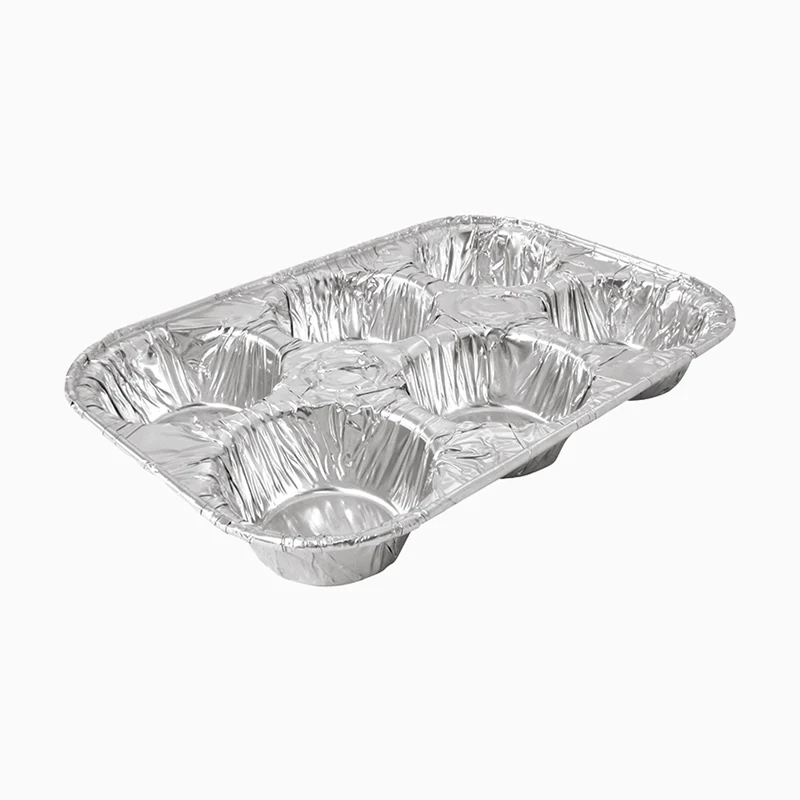Bandeja Rectangular Cupcakes Aluminio 25.5 x 17 x 3.6 cm (48 uds)
