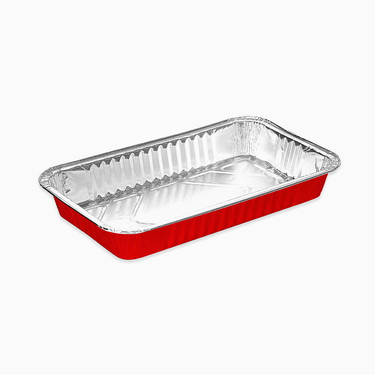 Bandeja Aluminio Rectangular Rojo 32,2 x 26,2 x 4 cm