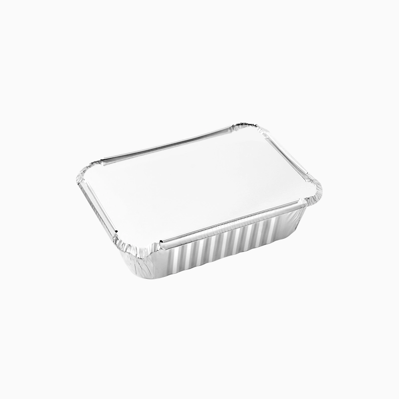 Bandeja Aluminio Con Tapa Rectangular 18,5 x 13,5 x 5,5 cm 336 uds