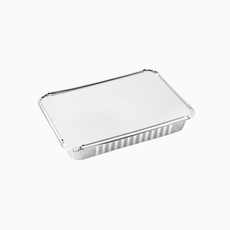 Bandeja Aluminio Con Tapa Rectangular 22 x 16 x 4,5 cm 240 uds