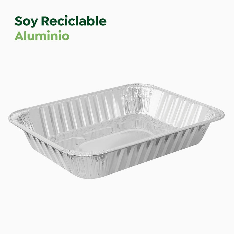 Bandeja Rectangular Aluminio 43 x 32 x 7.4 cm (1 ud)