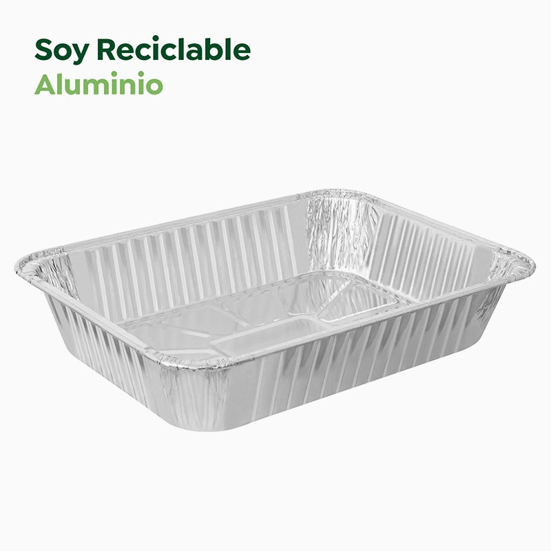 Bandeja Rectangular Aluminio 36.8 x 27.3 x 7.1 cm (1 ud)