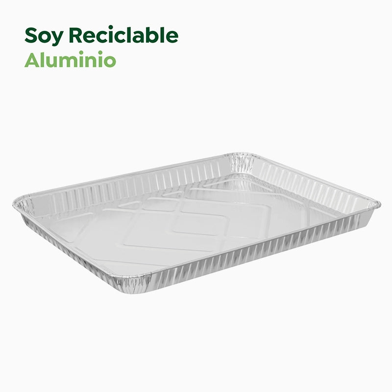 Bandeja Rectangular Aluminio Grande 44.6 x 32.5 x 3.4 cm (1 ud)