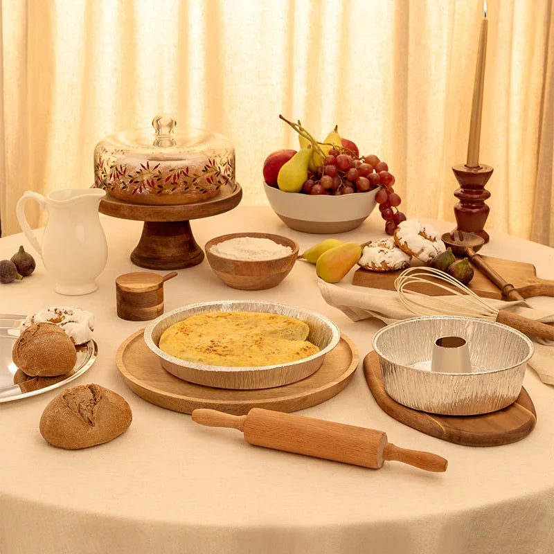 Bandeja Redonda Aluminio Ø 24.7 x 2.5 cm Tortilla (2 uds)