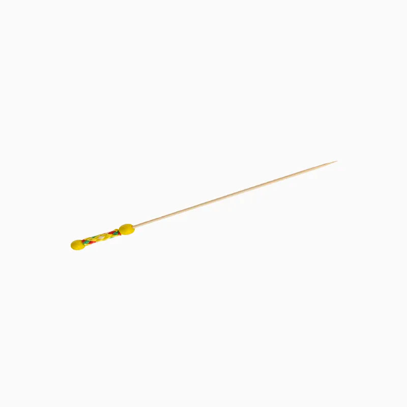 Pincho Bambú Decorativo Trenzado 12cm Amarillo 200 uds