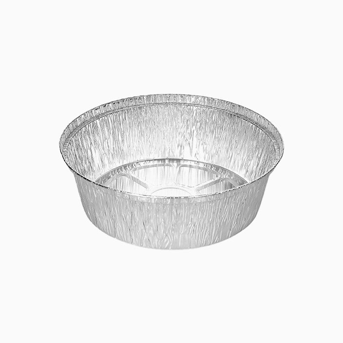 Bandeja Redonda Aluminio Ø 21 x 5.7 cm para Pollo Asado (500 uds)