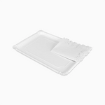 Bandeja Rectangular Cartón con Blonda 22 x 28 cm Blanco (144 uds)