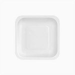 Plato Llano Cuadrado Cartón Biodegradable 23 x 23 cm Blanco (300 uds)