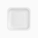 Plato Llano Cuadrado Cartón Biodegradable 26 x 26 cm Blanco (100 uds)