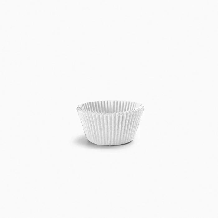 Molde Bombón Redondo Papel Ø 2.2 x 2 cm Blanco (100 uds)