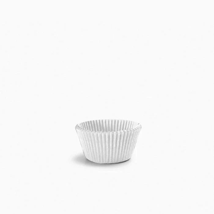 Molde Bombón Redondo Papel Ø 2.2 x 2 cm Blanco (100 uds)
