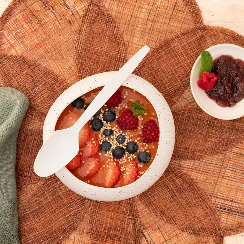 Cuchara CPLA Compostable 18 cm Blanco (450 uds)