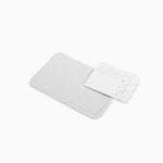 Bandeja Rectangular Cartón con Blonda 14 x 21 cm Blanco (4 uds)